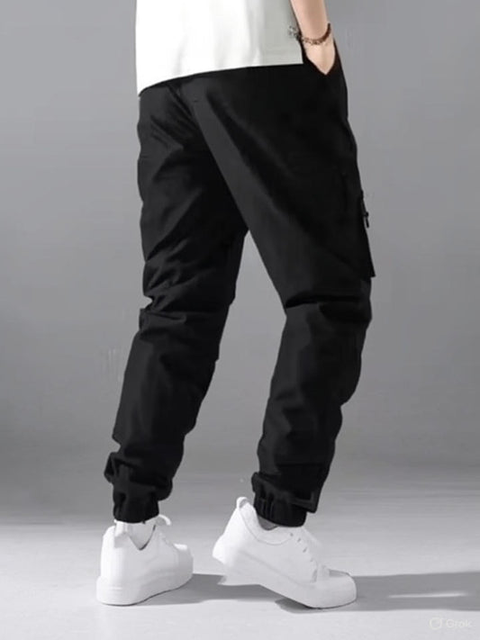 Men's Twill Lycra Trackpants – Gym, Casual & Sportswear